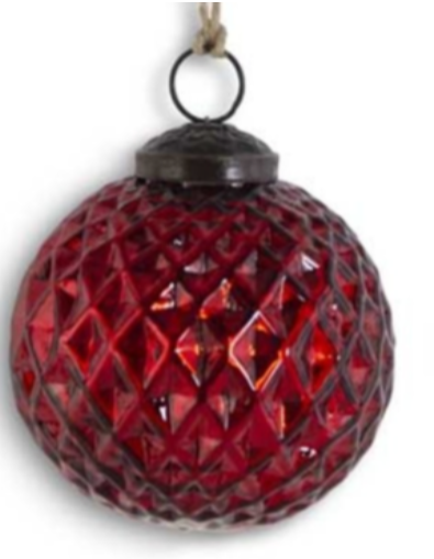 Red Mercury Glass ornament