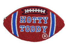 Load image into Gallery viewer, Ole Miss Football Beaded Coin Purse
