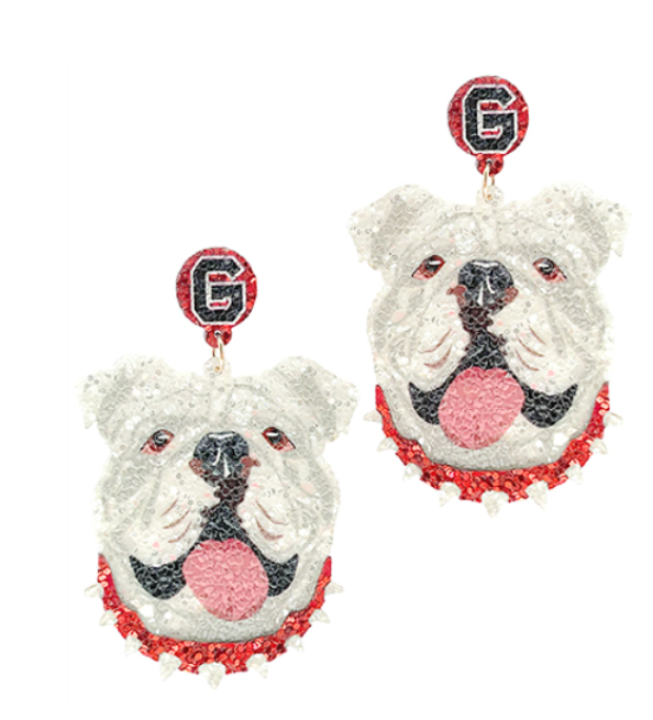 Uga Head Earrings