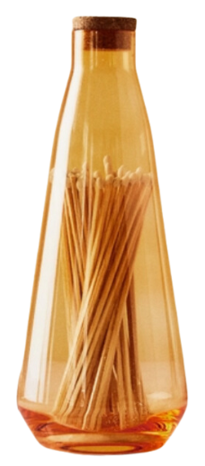 Orange Sparkling Match Bottle