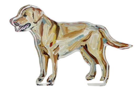 Acrylic Shelfie:  Labrador Yellow