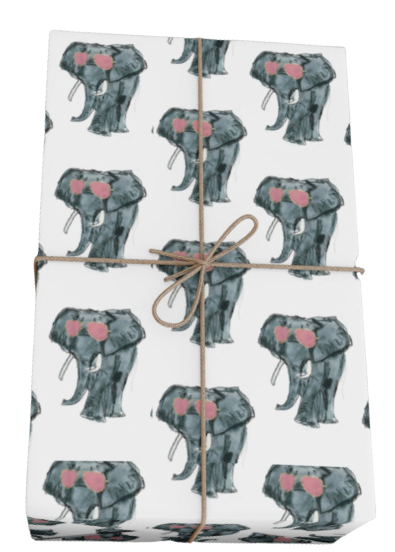 Gift Wrap Roll Elephant