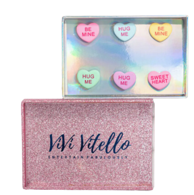 Sweetheart Drink Charms, Set of 6