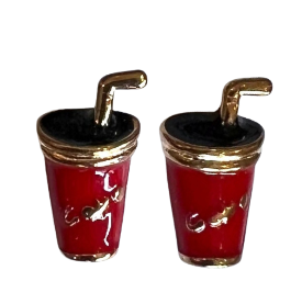 Red Cola Earring