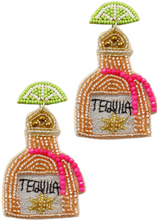 Load image into Gallery viewer, Tequila Bottle with Lime Earrings
