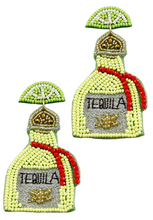 Load image into Gallery viewer, Tequila Bottle with Lime Earrings
