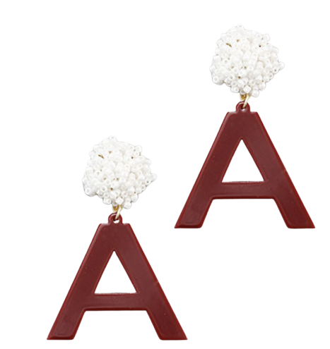 Game Day Alabama Pom Pom Earring