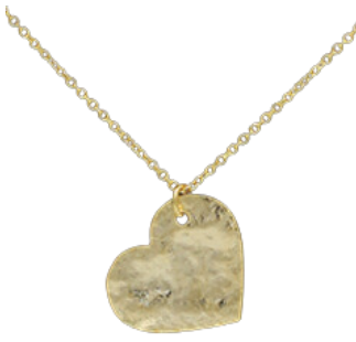 Heart Pendant Necklace 14k Big Heart Necklace