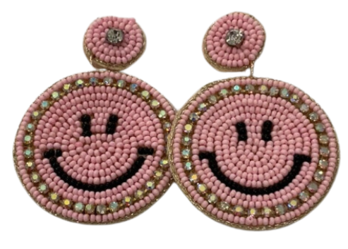 Smiley Face Earrings Large