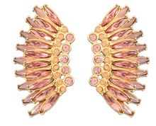 Load image into Gallery viewer, Wing Crystal Earrings
