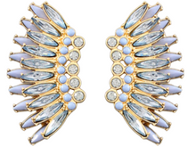 Load image into Gallery viewer, Wing Crystal Earrings
