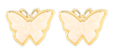 Butterfly Druzy Stud Earrings