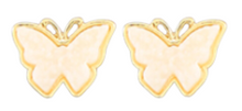 Load image into Gallery viewer, Butterfly Druzy Stud Earrings
