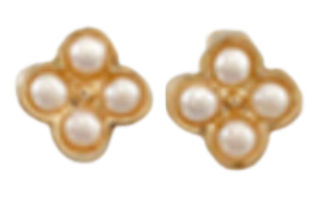 Four Pearl Stud Earring