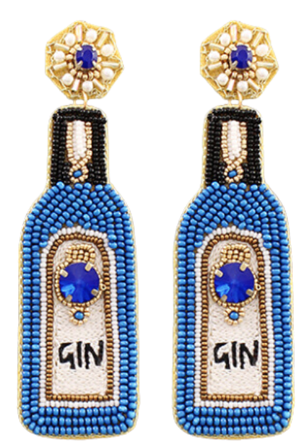 Gin Bottle Earrings