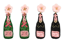 Load image into Gallery viewer, Champagne Flower Earrings
