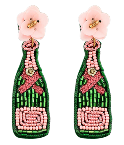 Champagne Flower Earrings