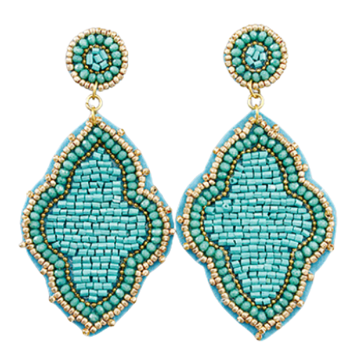 Beaded Arabesque Earrings