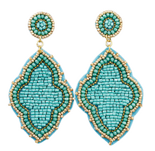 Load image into Gallery viewer, Beaded Arabesque Earrings
