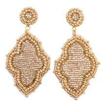 Load image into Gallery viewer, Beaded Arabesque Earrings
