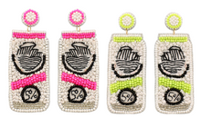 Load image into Gallery viewer, Beaded Seltzer Earrings
