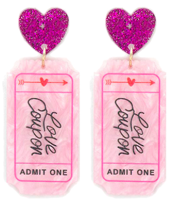 Love Coupon Earring