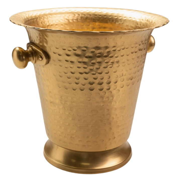 Hammered Gold Ice Bucket