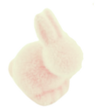 Load image into Gallery viewer, Flocked Small Pastel Seated Bunny
