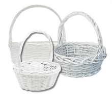 Load image into Gallery viewer, White Willow Easter Basket
