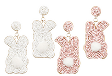 Load image into Gallery viewer, Bunny Beaded Earrings
