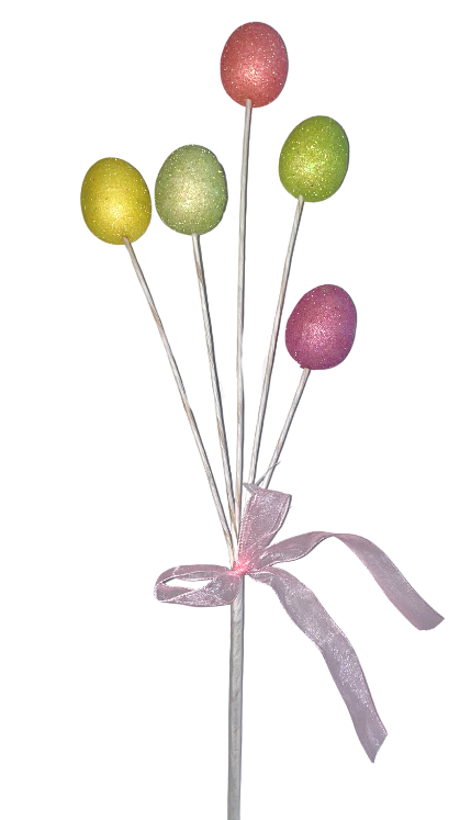 14" Glitter Easter Egg Pick