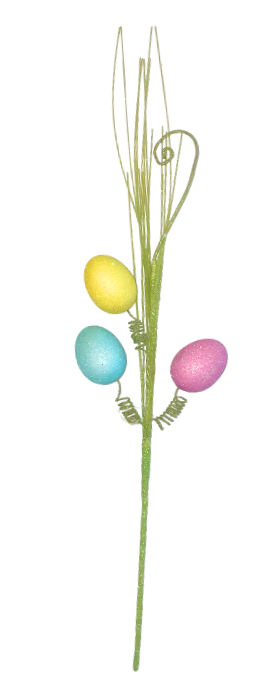 21" Glitter Easter Egg Pick