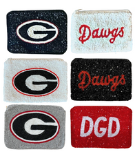 Load image into Gallery viewer, Collegiate Beaded Coin Purse
