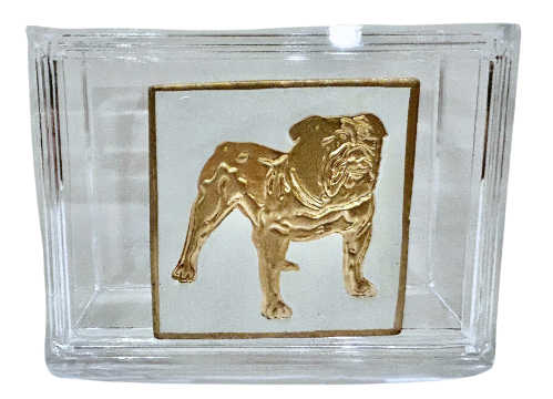 Bulldog Intaglio Acrylic Box