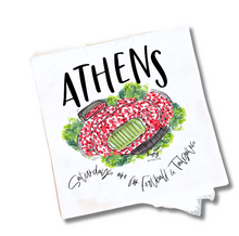 Load image into Gallery viewer, Athens, GA Tailgate Napkins-Pack of 20-Lunch Size-Full Color
