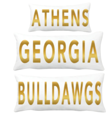 Gold Foil Lumbar Pillows