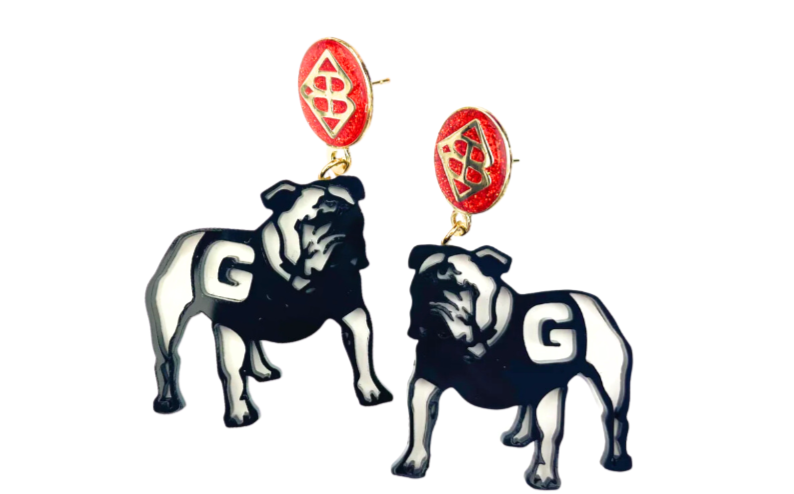 Georgia Bulldog Earrings