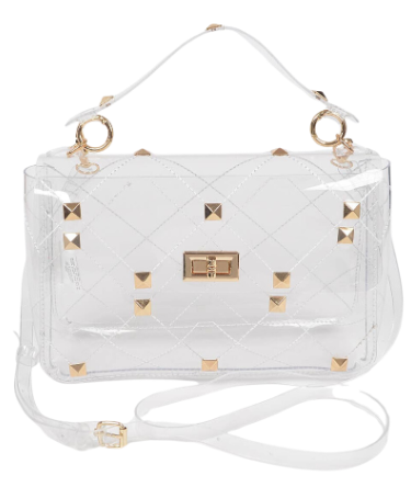 Clear Studded Crossbody