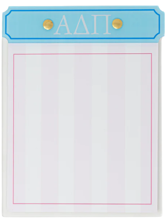 Acrylic Greek Notepad