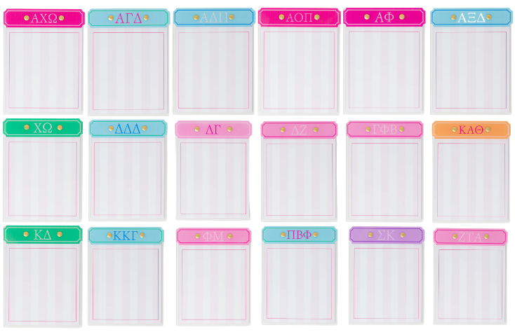 Acrylic Greek Notepad