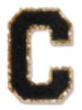 Letter Patches: Black