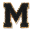 Letter Patches: Black