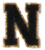 Letter Patches: Black