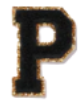Letter Patches: Black