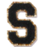 Letter Patches: Black