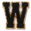 Letter Patches: Black