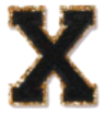 Letter Patches: Black