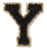 Letter Patches: Black