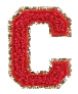 Letter Patches: Red