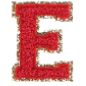 Letter Patches: Red